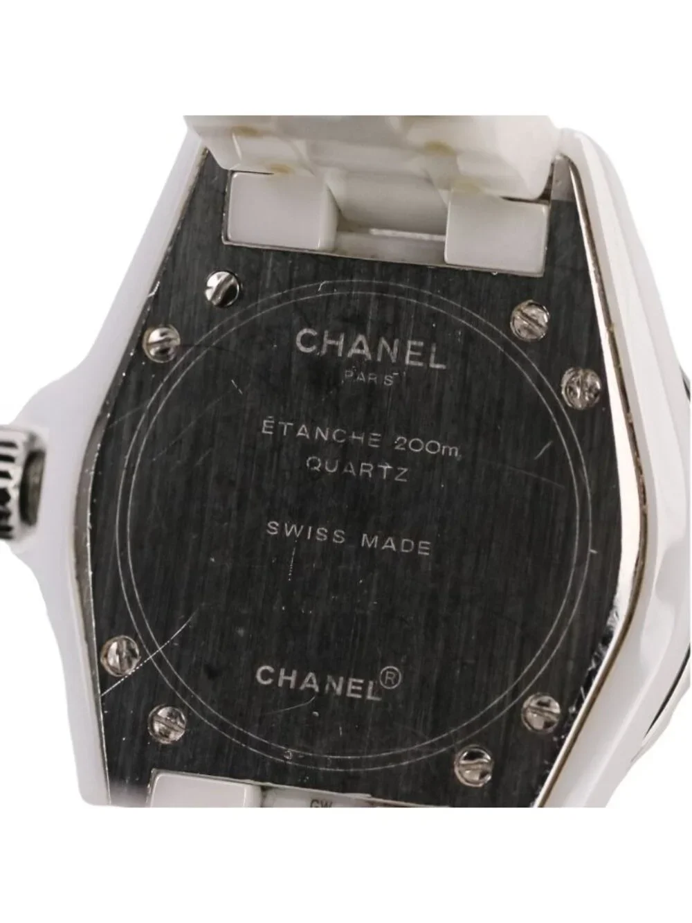 Chanel White Ceramic Quartz Watch Dial